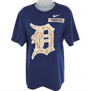 Detroit Tigers Baseball Womens Nike Digital Camo Detail Shirt Size S